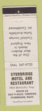 Matchbook Cover - Sturbridge Motel Restaurant MA