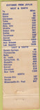 Matchbook Cover - Bob Millers Restaurant Joplin MO WEAR