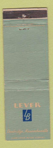 Matchbook Cover - Lever Cambridge MA WEAR