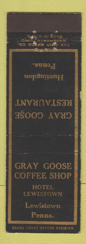 Matchbook Cover - Gray Goose Restaurant Huntingdon PA