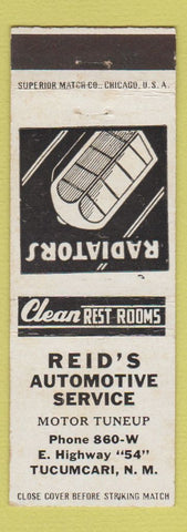 Matchbook Cover - Reid's Auto sErvice Tucumcari NM