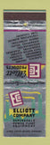 Matchbook Cover - Elliott Comany Power Plant Equipment