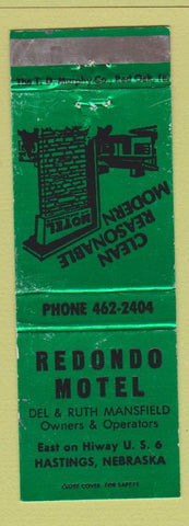 Matchbook Cover - Redondo Motel Hastings NE