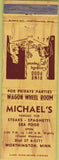 Matchbook Cover - Michael's Restaurant Worthington MN WEAR