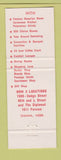 Matchbook Cover - Town House Omaha NE