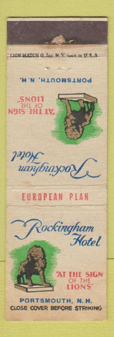 Matchbook Cover - Rockingham Hotel Portsmouth NH