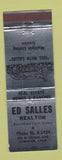 Matchbook Cover - Ed Salles Real Estate Atwater CA