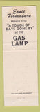 Matchbook Cover - The Gas Lamp Omaha NE