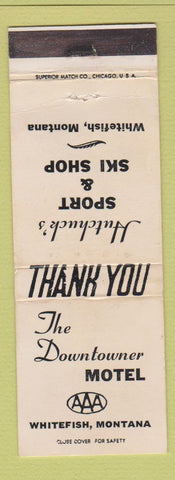 Matchbook Cover - Downtowner Motel Whitefish MT