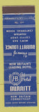 Matchbook Cover - Hotel Burritt New Britain CT
