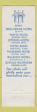 Matchbook Cover - Hotel Bond Hartford CT