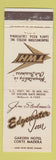 Matchbook Cover - Jim Stockman's Edgewater Inn Corte Madera CA