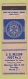 Matchbook Cover - American Legion OB Nelson Ottumwa IA