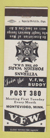 Matchbook Cover - VFW Montevideo MN