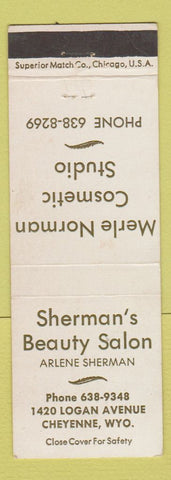 Matchbook Cover - Sherman's Beauty Salon Cheyenne WY