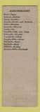 Matchbook Cover - Mary's Restaurant Altoona PA GREEN