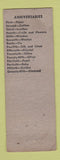 Matchbook Cover - Mary's Restaurant Altoona PA WHITE