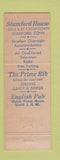 Matchbook Cover - Stamford House Stamford CT