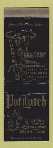 Matchbook Cover - Pot Latch Restaurant Berlin CT WEAR