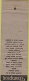 Matchbook Cover - Thompson Products Auto Supply Maplewood MO WORN