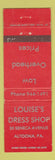 Matchbook Cover - Louise's Dress Shop Altoona PA