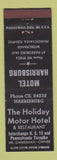 Matchbook Cover - Holiday Motor Hotel Motel Harrisburg PA