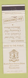 Matchbook Cover - Alden Park Dining Room Philadelphia PA