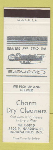 Matchbook Cover - Charm Dry Cleaners Indianapolis IN