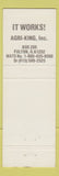 Matchbook Cover - Agri King Thomas Smith Gratiot WI