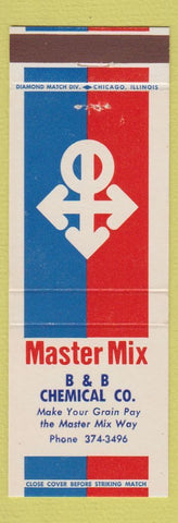 Matchbook Cover - Master Mix Feeds B&B Chemical