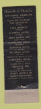 Matchbook Cover - La Taverna Alameda Hotel CA