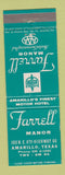 Matchbook Cover - Farrell Manor Amarillo TX Route 66