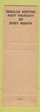 Matchbook Cover - American Legion Timmermann Benhoff Breese IL