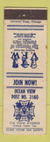 Matchbook Cover - VFW Ocean View VA