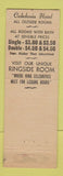 Matchbook Cover - Caledonia Hotel Seattle WA