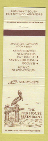 Matchbook Cover - Pier House Restaurant Hot Springs AR