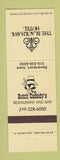 Matchbook Cover - Blackhawk Hotel Davenport IA