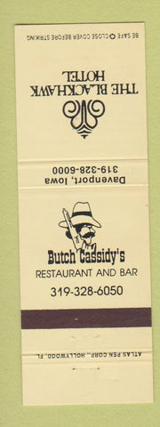 Matchbook Cover - Blackhawk Hotel Davenport IA