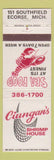 Matchbook Cover - Ciungan's Shrimp House Ecorse MI