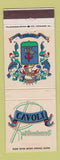 Matchbook Cover - Cavolia Restaurant Cleveland OH