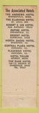 Matchbook Cover - Zane Hotel Zanesville OH
