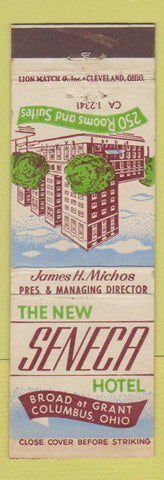 Matchbook Cover - Seneca Hotel Columbus OH