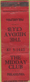 Matchbook Cover - Midday Club Philadelphia PA POOR