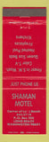 Matchbook Cover - Shaman Motel Long Beach WA