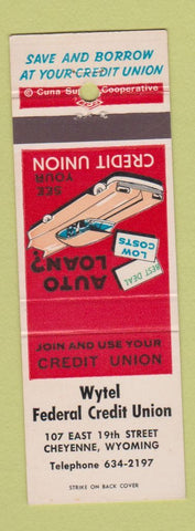 Matchbook Cover - Wytel Federal Credit Union Cheyenne WY