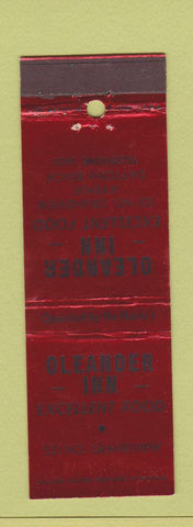 Matchbook Cover - Oleander Inn Daytona Beach FL