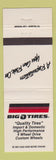 Matchbook Cover - Big O Tires
