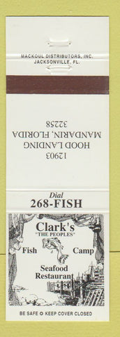 Matchbook Cover - Clark's Restaurant Mandarin FL