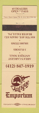 Matchbook Cover - Antique Emporium Mall Beaver Falls PA