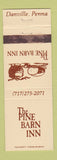 Matchbook Cover - Pine Barn Inn Danville PA WEAR